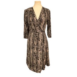 212 Snake Print MIDI Dress